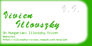 vivien illovszky business card